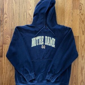 Notre Dame Pro Edge Vintage Sewn Hoodie Size XL
